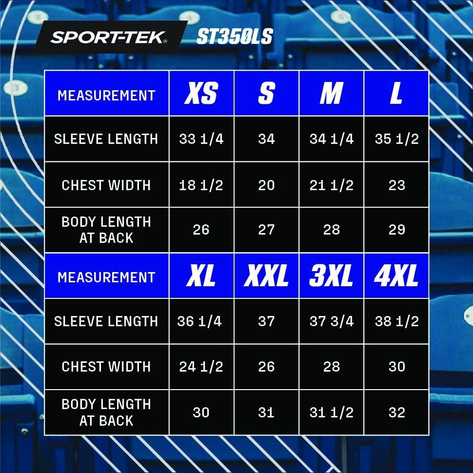 SPORT-TEK SPORT-TEK Long Sleeve PosiCharge Competitor T-Shirt ST350LS, Olive Drab Green, 4X-Large