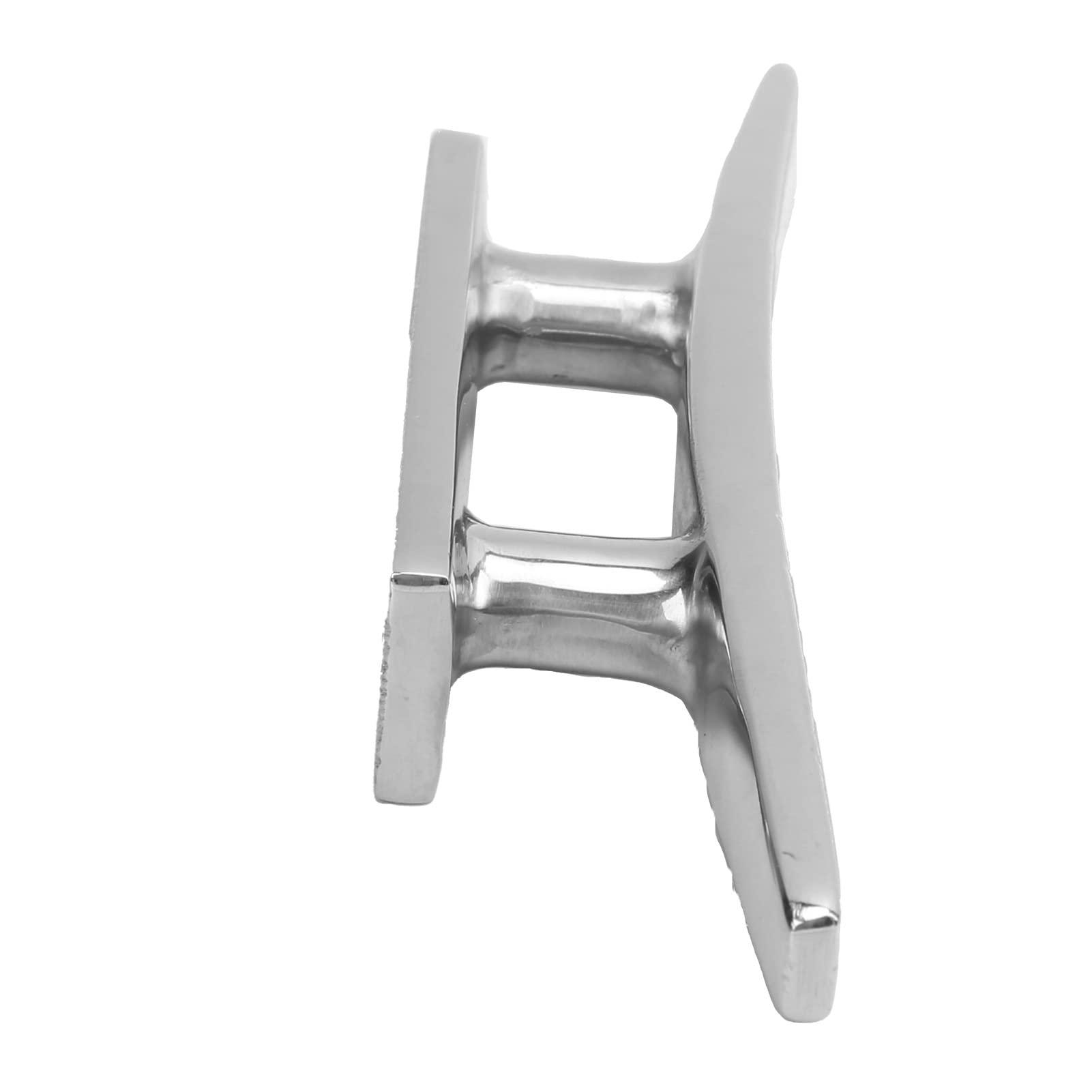 ChengyuWei ChengyuWei 6in Low Flat Dock Cleat 2 Hole Deck Rope Anchor Line Holder Tie Down, Made of 316 Stainless Steel, Highly to, Ideal for Marine Boats, Kayaks, and Docks,