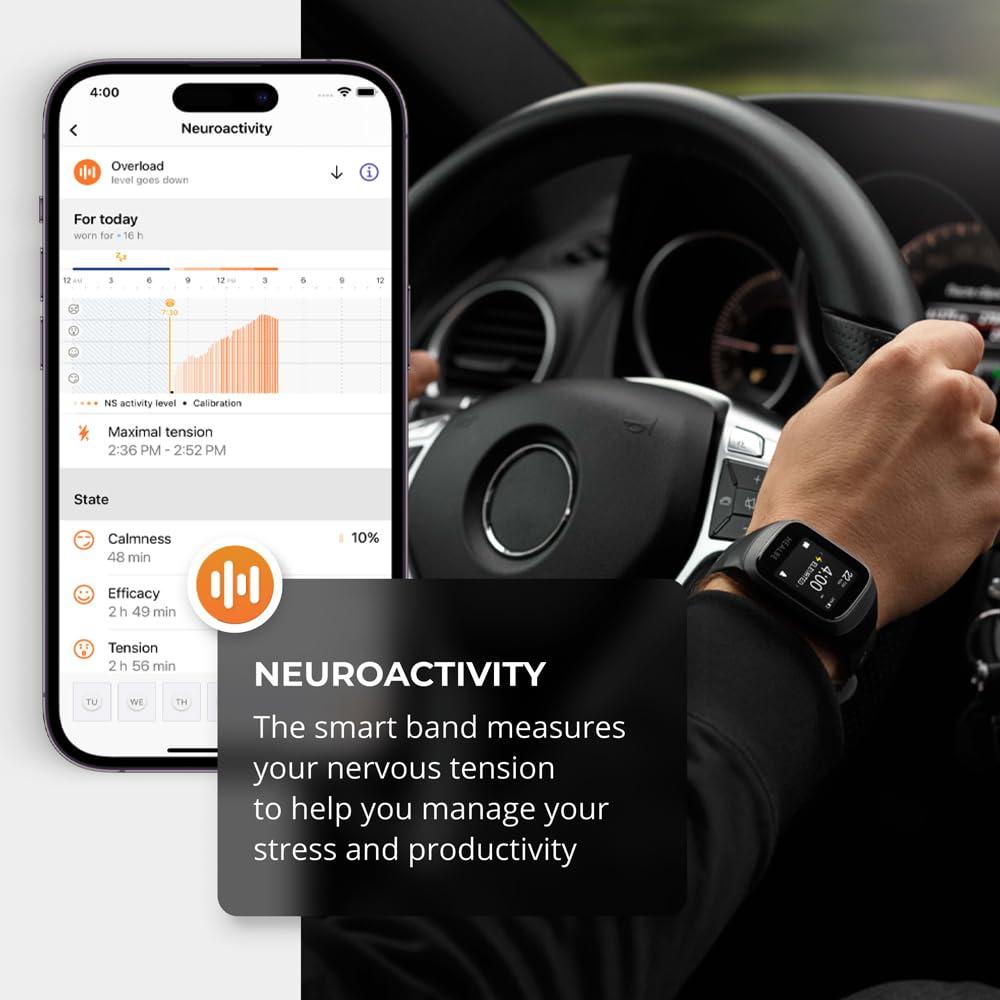 HEALBE GoBe HEALBE GoBe3 - Wearable Health, Fitness and Activity Tracker with Automatic Tracking of Calorie Intake and Burning, Water Balance, Heart Rate, Sleep, neuroactivity, and Stress, with Free app, Burgundy