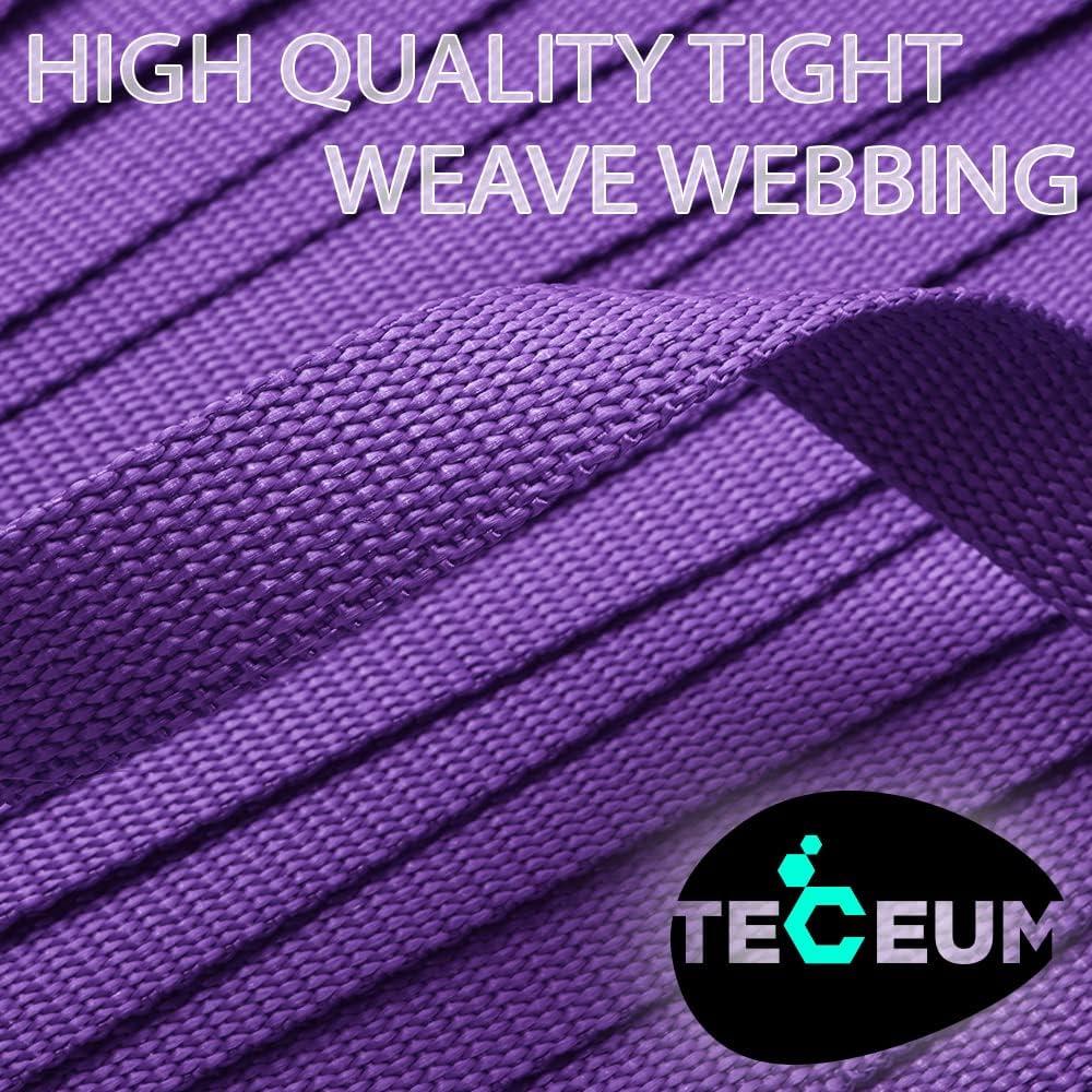 TECEUM TECEUM 1.5 Inch Webbing Purple 10 Yards 1.5 Webbing for Climbing Outdoors Indoors Crafting DIY nw