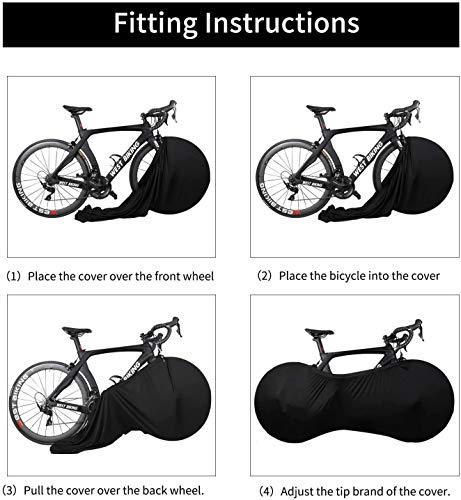 FLXUBAG FLXUBAG Bike Cover Washable Elastic Dirt-Free Bike Storage Wheel Cover Tire Package Fit All Bicycles (D)