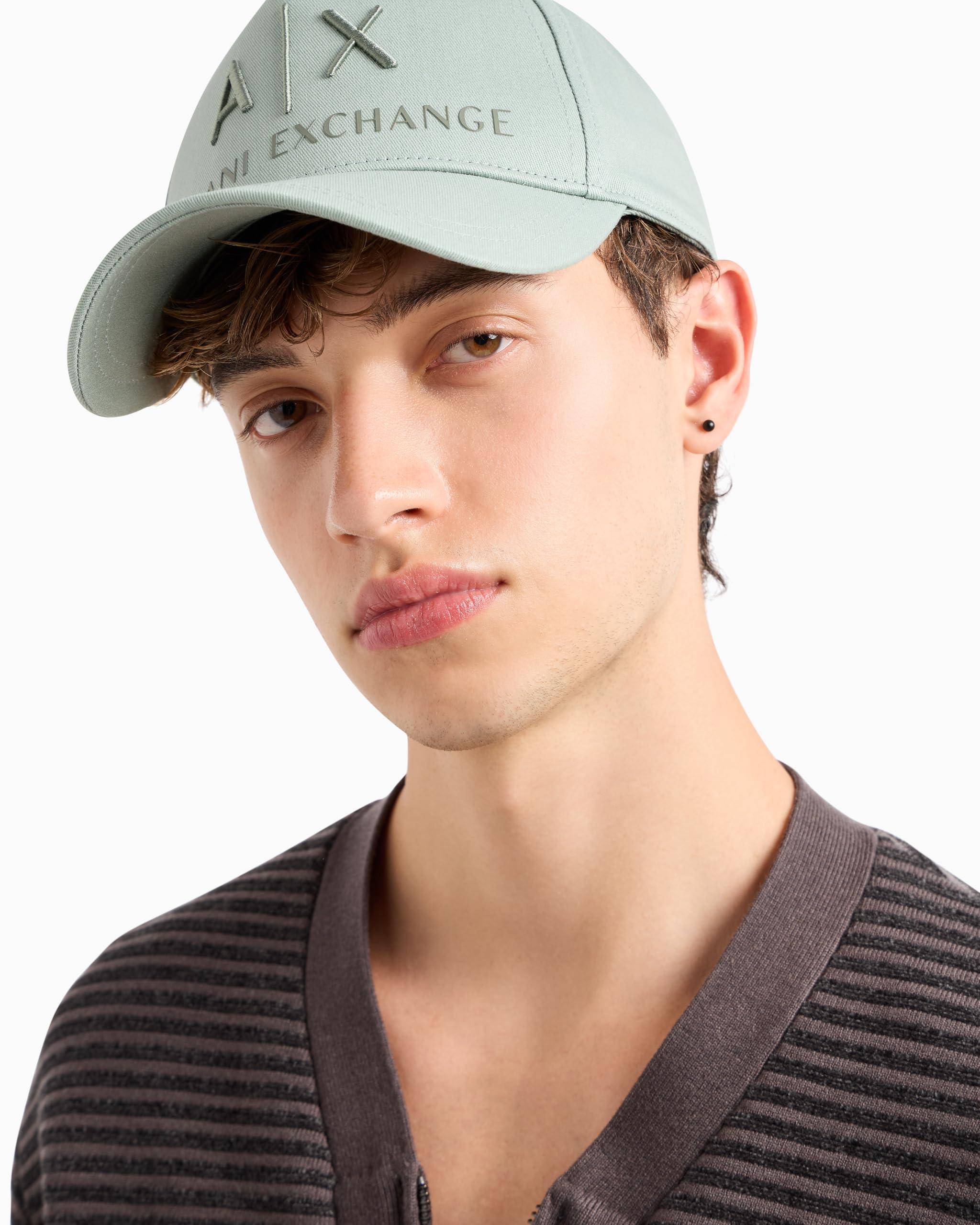 Armani Exchange Armani Exchange Men's Corporate Logo Baseball Hat, Green Milieu/Agave G