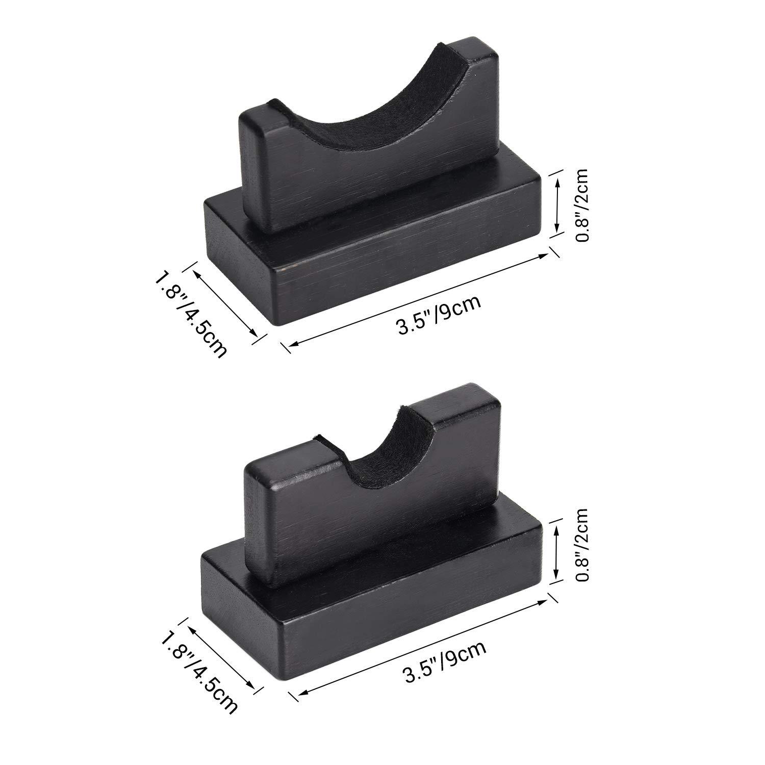 TOBWOLF TOBWOLF 2PCS Baseball Bat Display Case, Sturdy Baseball Bat Stand, Baseball Bat Display Holder, Baseball Bat Horizontal Rack, Baseball Bat Bracket - Black