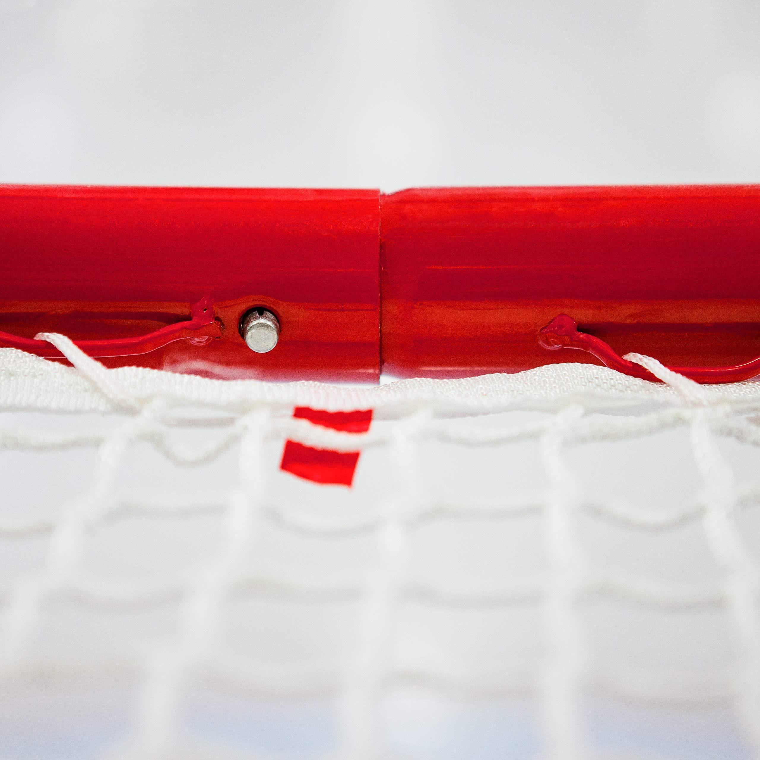 FORZA FORZA Professional Hockey Goal & Net | Official Size Ice Hockey Goal with 5mm Net and 2in Galvanized Steel Frame | Regulation Hockey Goal | Professional Hockey Goals