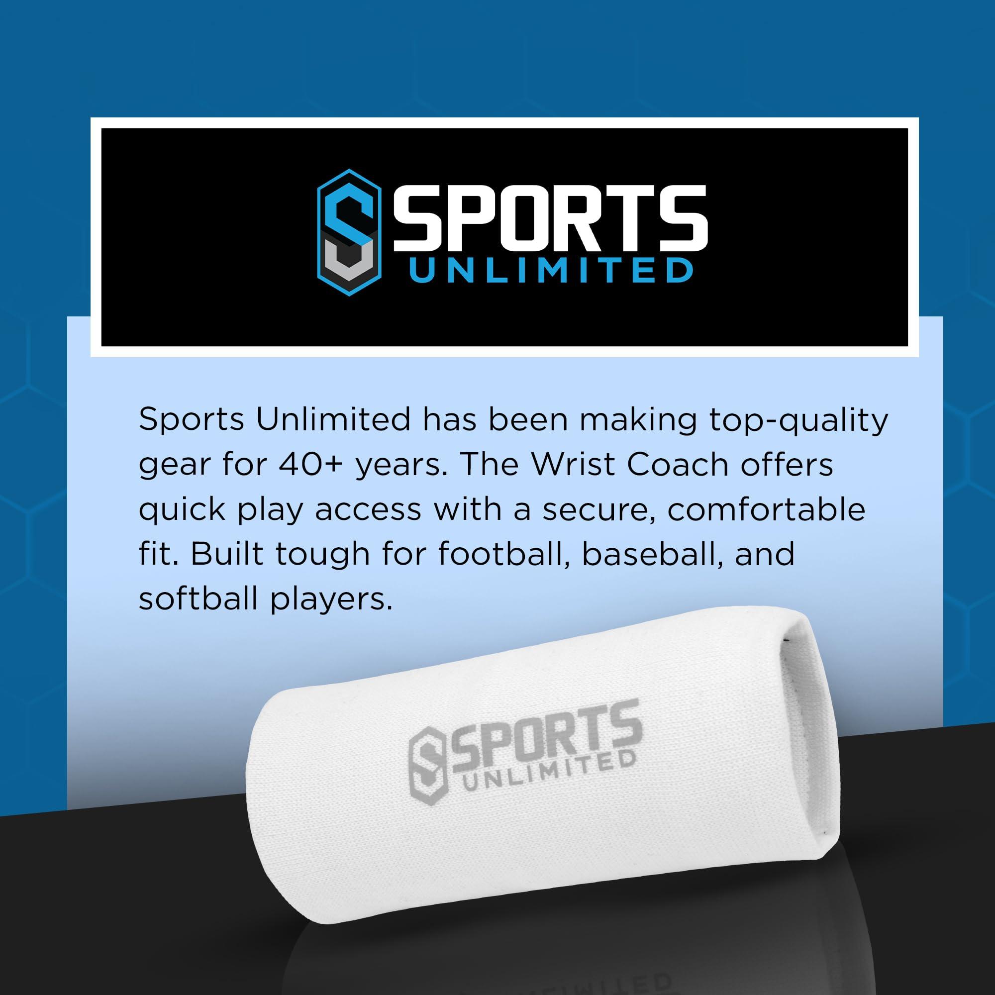 Sports Unlimited Sports Unlimited Youth Triple Wrist Coach (Single) for Football, Baseball, All Sports - Color White