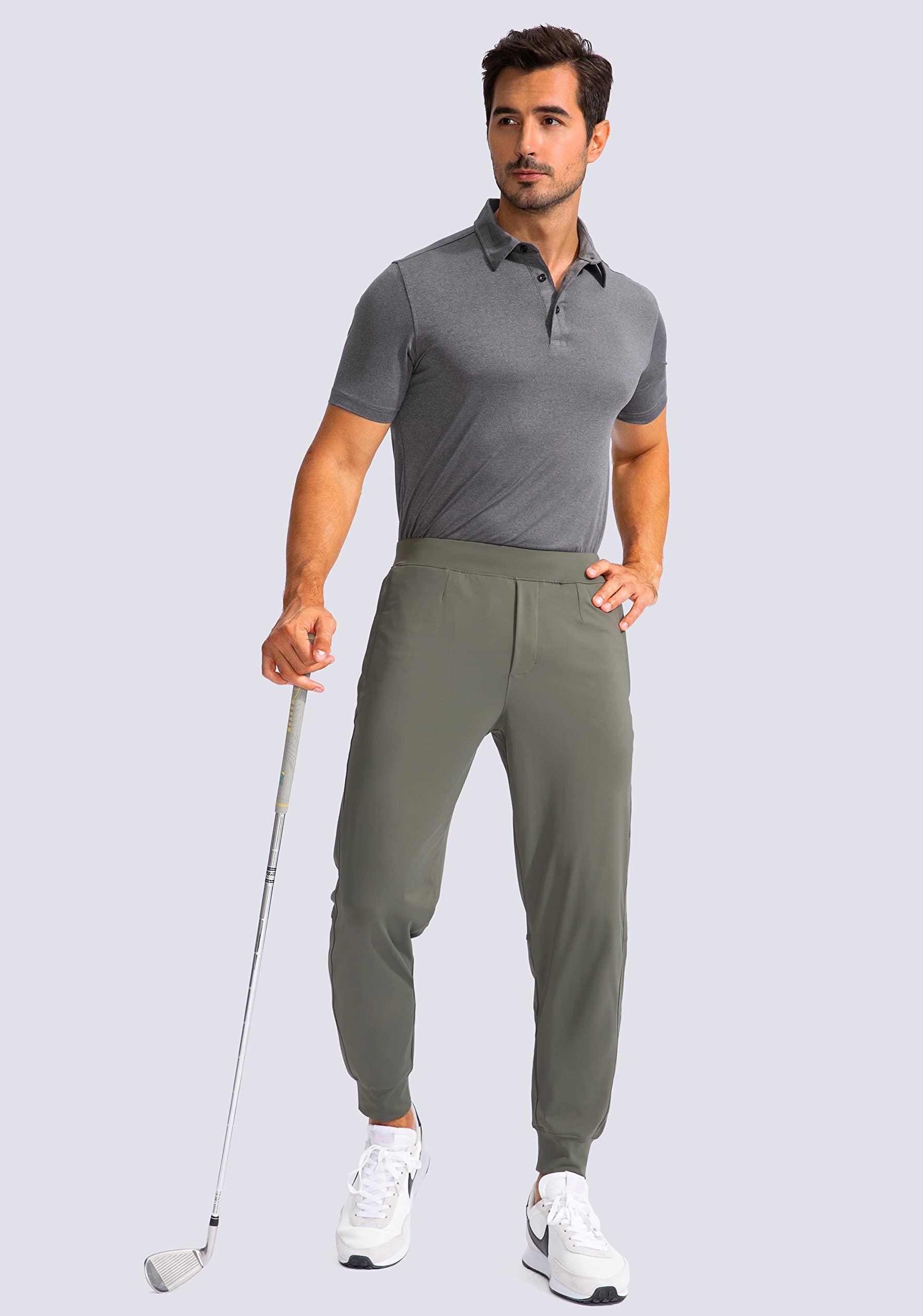 G Gradual Men's Golf Joggers Pants with Zipper Pockets Stretch Sweatpants Slim Fit Track Pants Joggers for Men Work Running (Sage, XS)