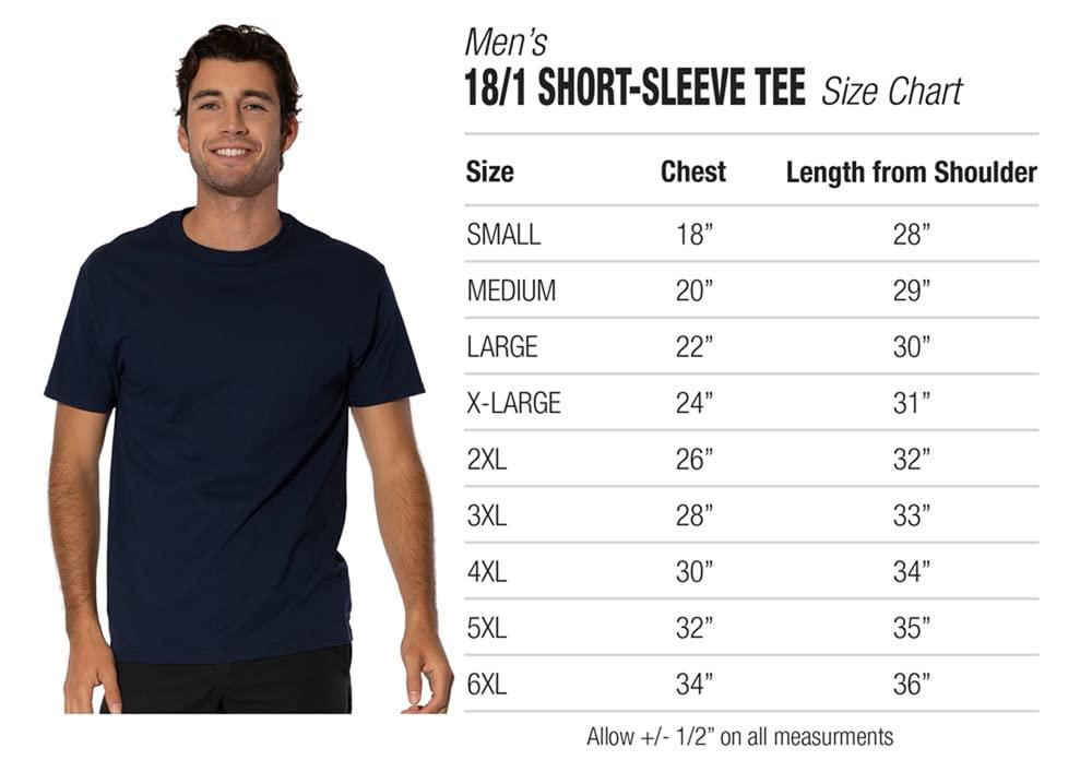LOGOVISION Longwood University Official Stacked Short Sleeve Mens Cotton T-Shirt,Navy, 2X-Large