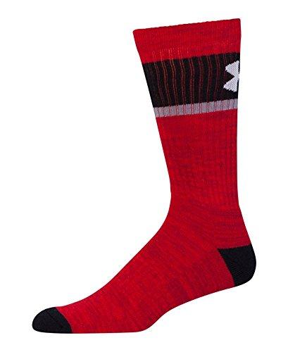 Under Armour Under Armour Men's UA Twisted 2.0 Crew Socks - 3 Pack Large Red