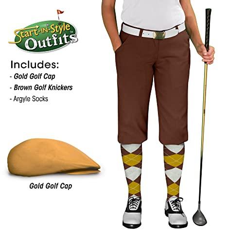 Golf Knickers Golf Knickers Start-in-Style Traditional (Plus Fours) Outfit for Ladies - Brown - Size 18