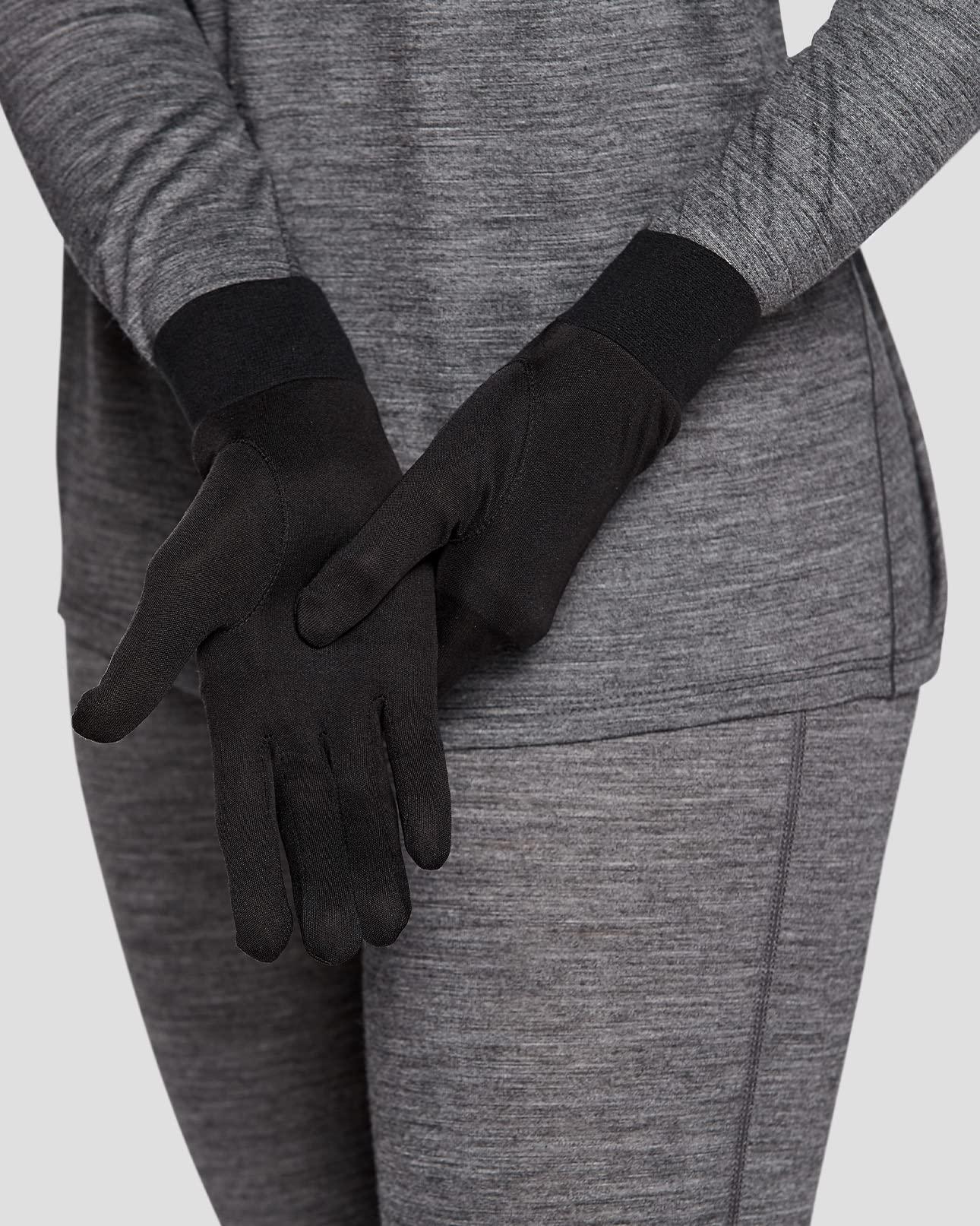 Terramar Terramar Adult Thermasilk Ultra-Thin Performance Liner Gloves, Black, X-Large (9.5-10), SL2107