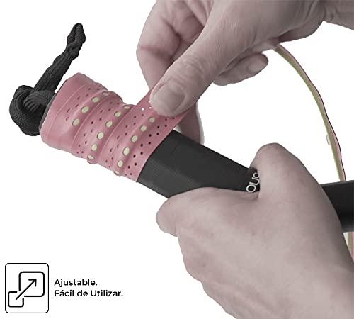 ShockOut ShockOut Dual Pro Grip + Overgrip (White/Yellow) - Combined System of Impact Absorption and Grip Improvement for Racket Sports