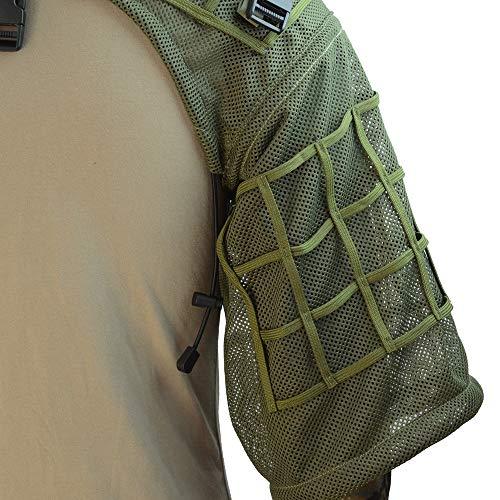 ROCOTACTICAL ROCOTACTICAL Super Breathable Ghillie Suit Foundation, Full Mesh Nylon Sniper Ghillie Base Lightweight Military Ghillie Viper Hood, Army Green