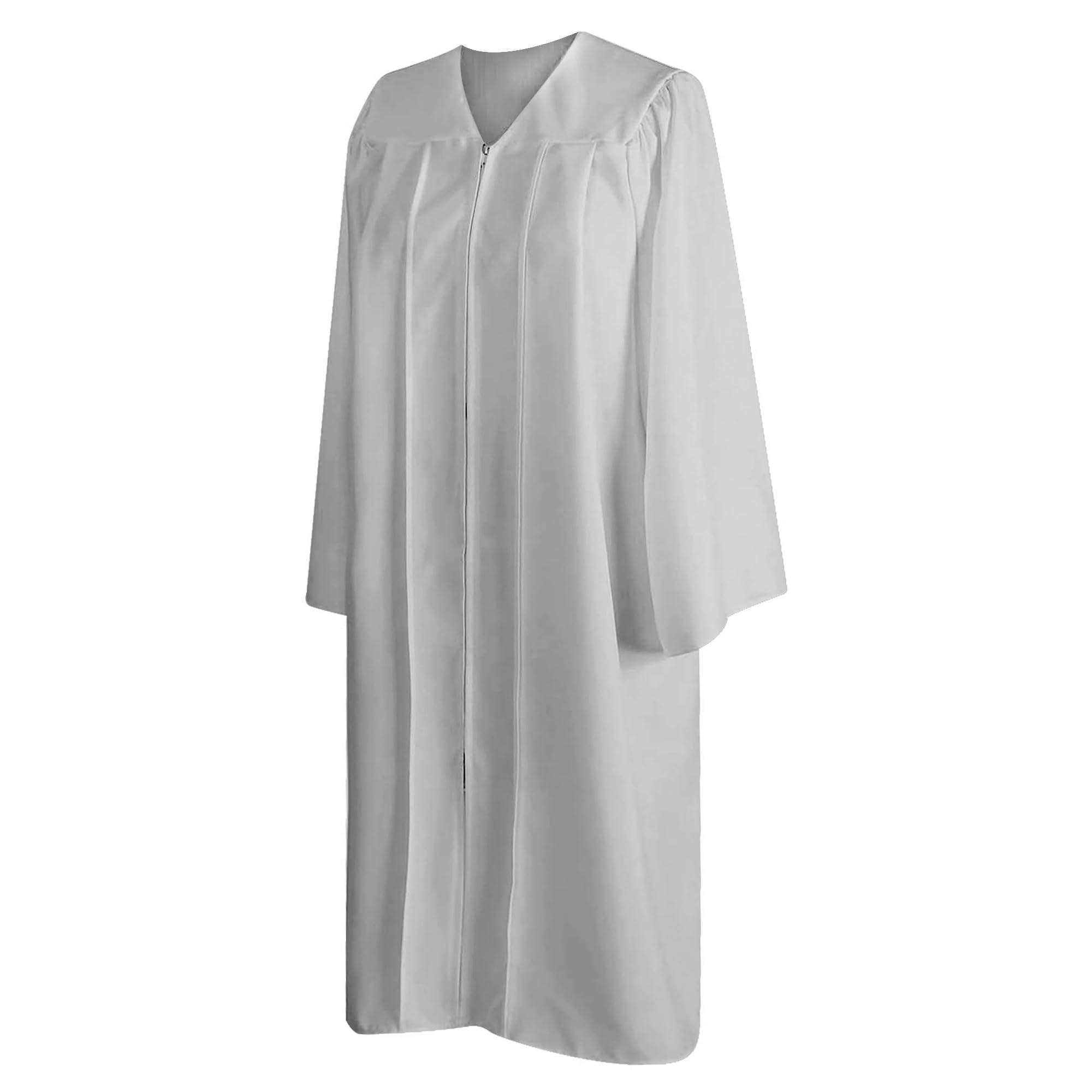Misscom Misscom Adult Matte Choir Robe for Church Judge Robe Costume Unisex Graduation Gown