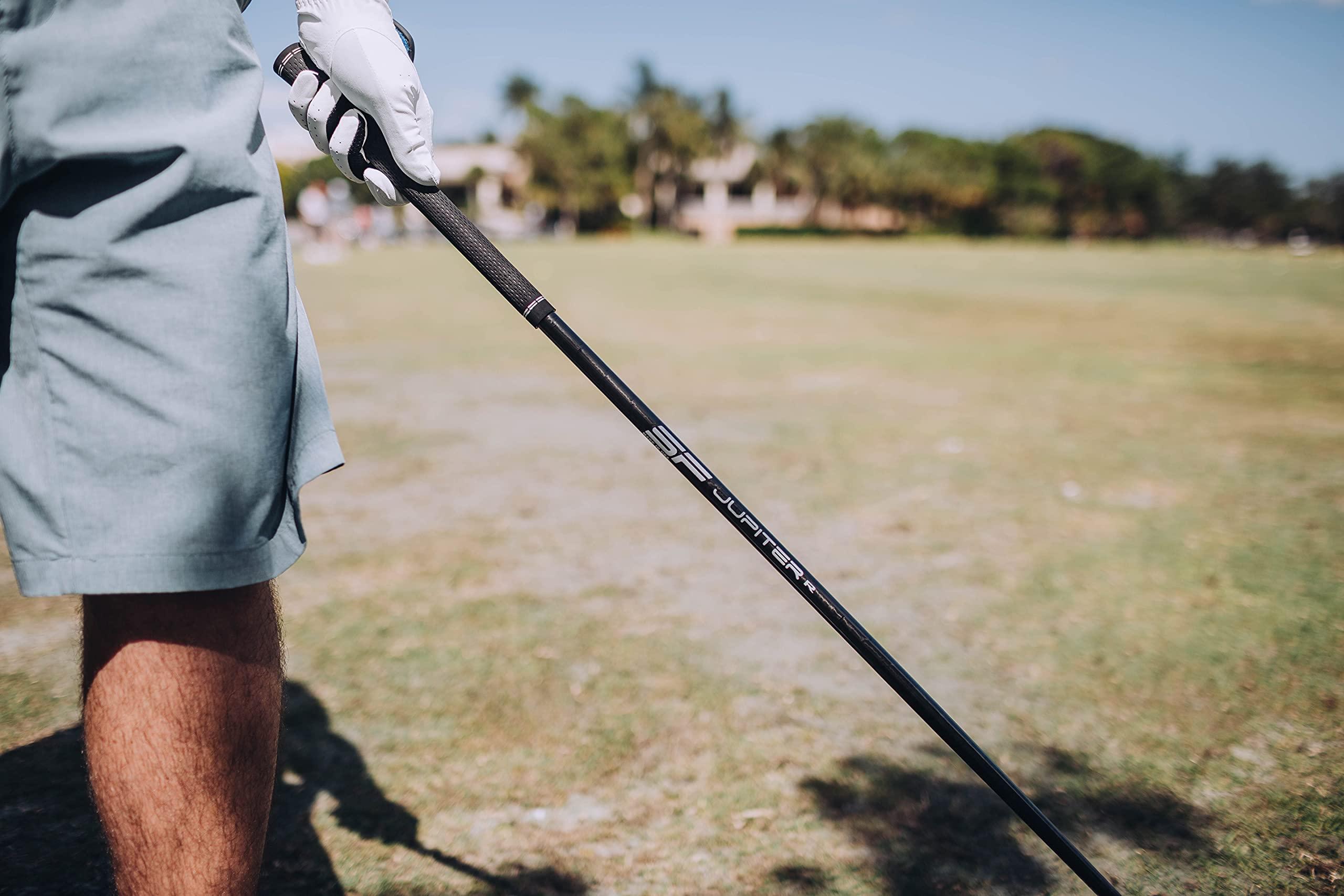 BIRDIE TOWN JUPITER Steadfast Carbon Fiber Driver Shaft - Carbon Fiber Golf Shaft with Standard 45.5\" Play Length - 4 Flex Choices - Adapter Included - Installed Professional Club Fitting Team (Stiff, Tour Edge)