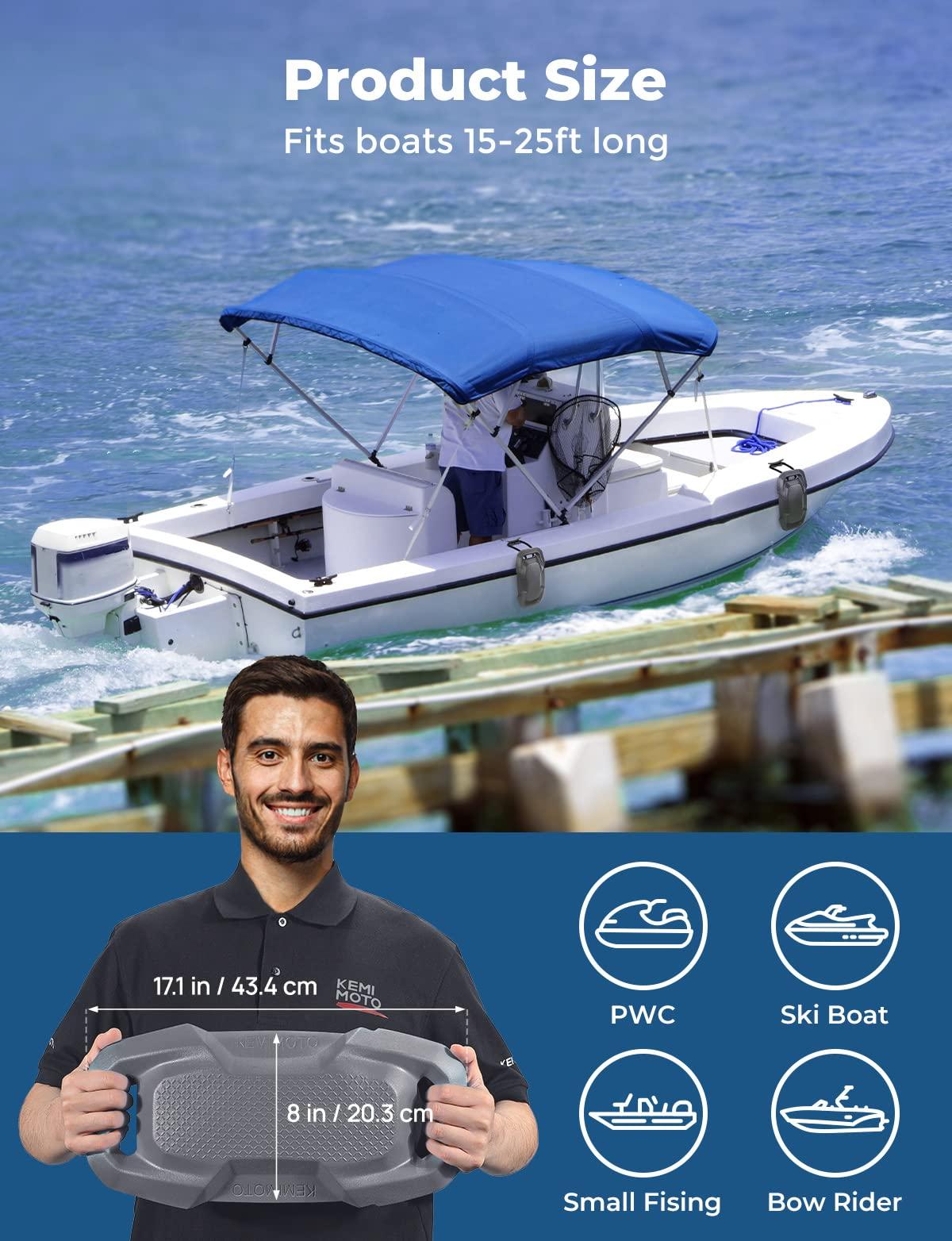 KEMIMOTO KEMIMOTO Boat Fenders Boat Bumpers for Docking Upgraded Boat Fenders Bumpers, Fit for Bass Boat and Jon Boat, etc