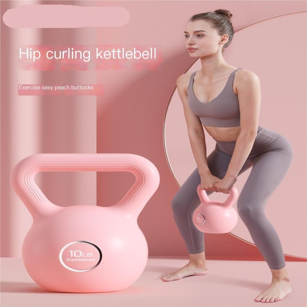 HAMEXLN HAMEXLN Kettlebell Dumbbell Set Ecological Fitness Home Dumbbells with Adjustable Weight Kettlebell Base Supports Kettle Weight Lifting Dumbbells, 2.5 kg, Pink