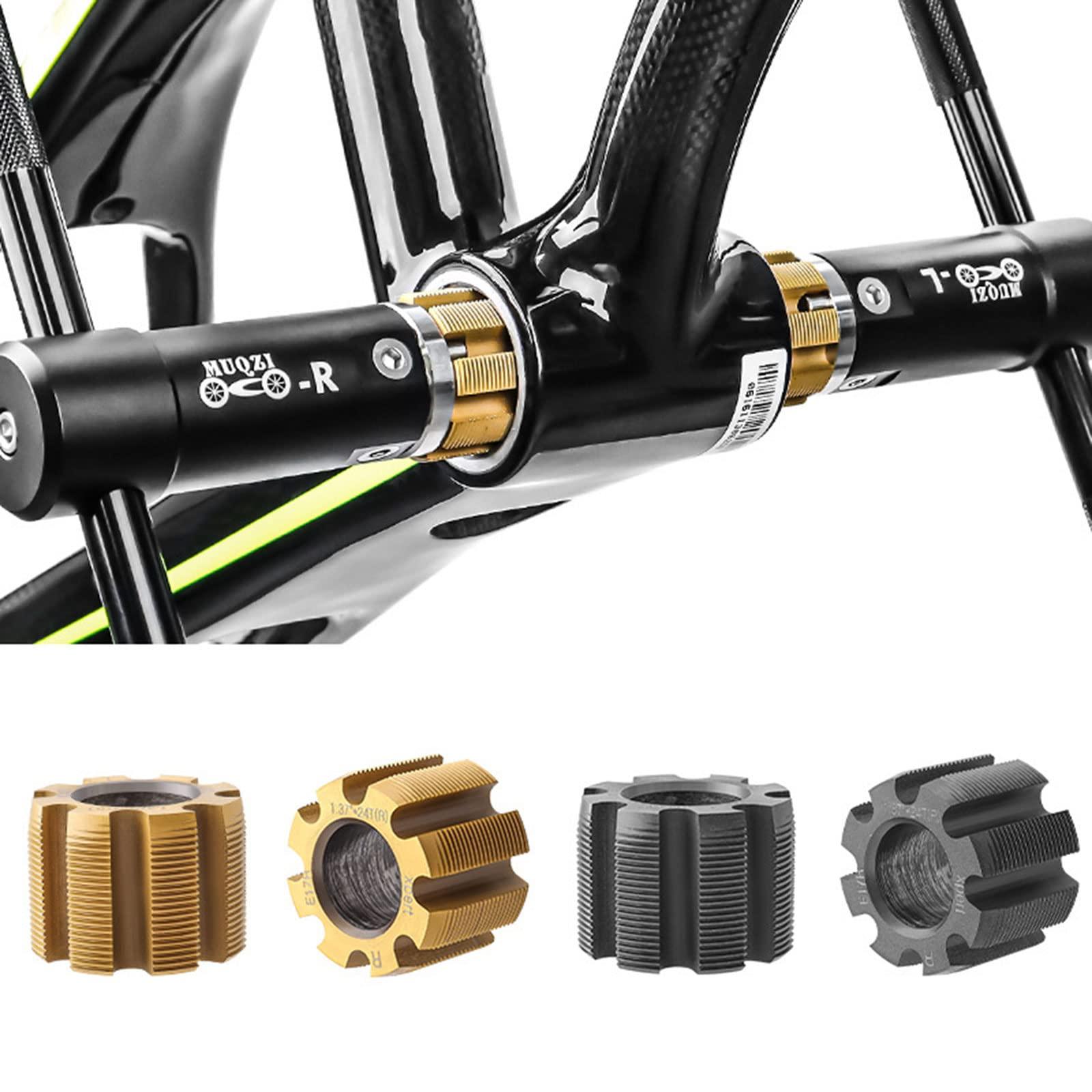 Acinkeety Acinkeety Bike Bottom Bracket Tapping Tool Thread Parts 1.37in X 24T BB68 BB73 Bottom Bracket Milling Cutter Tapping Tool Thread Tapping Tool Bottom Bracket Tapping Tool Bottom Bracket Thread Tool