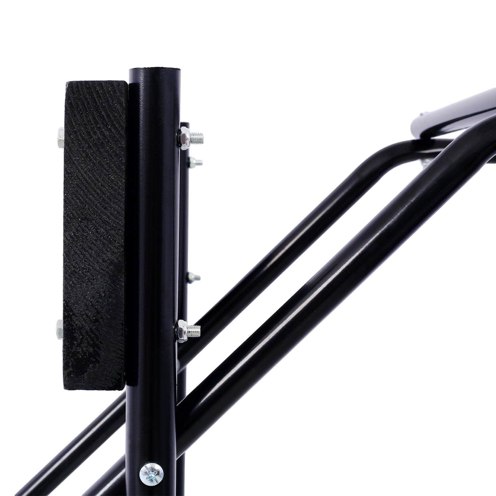 Lunanniu Outboard Boat Motor Stand, 315 lbs Capacity Heavy Duty Engine Stand Carrier Cart Dolly, Boat Motor Support Storage Stand with Wheels for Motor Storage Repair Maintenance (Black)