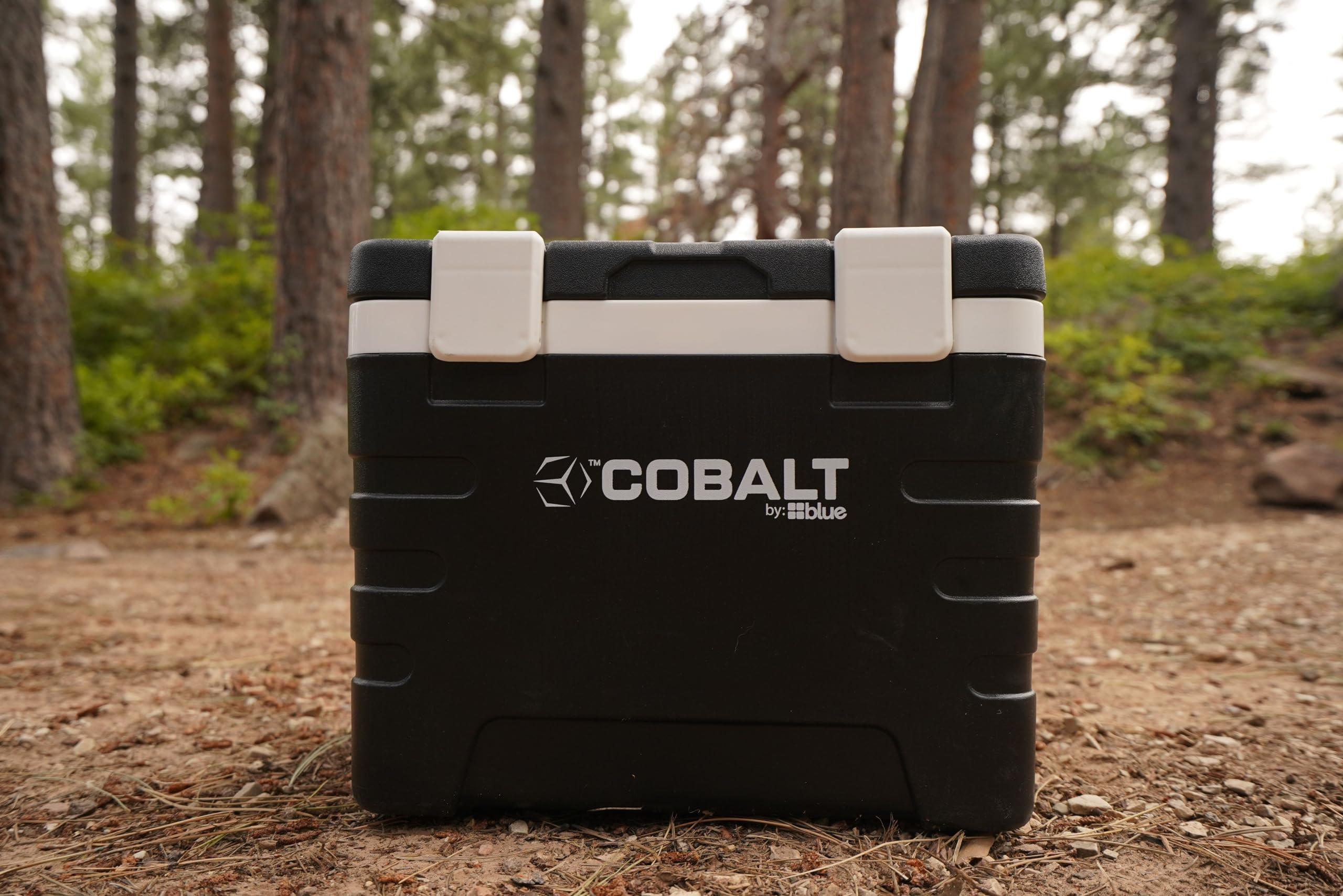 Blue Coolers 37 Quart Cobalt Weekender Cooler - Ice Chest by Blue Coolers for Camping, Sports Events, and Barbecues (Full Day Ice Retention) (Black)