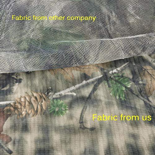 AUSCAMOTEK AUSCAMOTEK Woodland Camo Mesh Netting Camouflage Netting for Hunting Blinds Window Camping Clear View Camo Hunting Hide Net, Green 5 ft x 12 ft (appro)