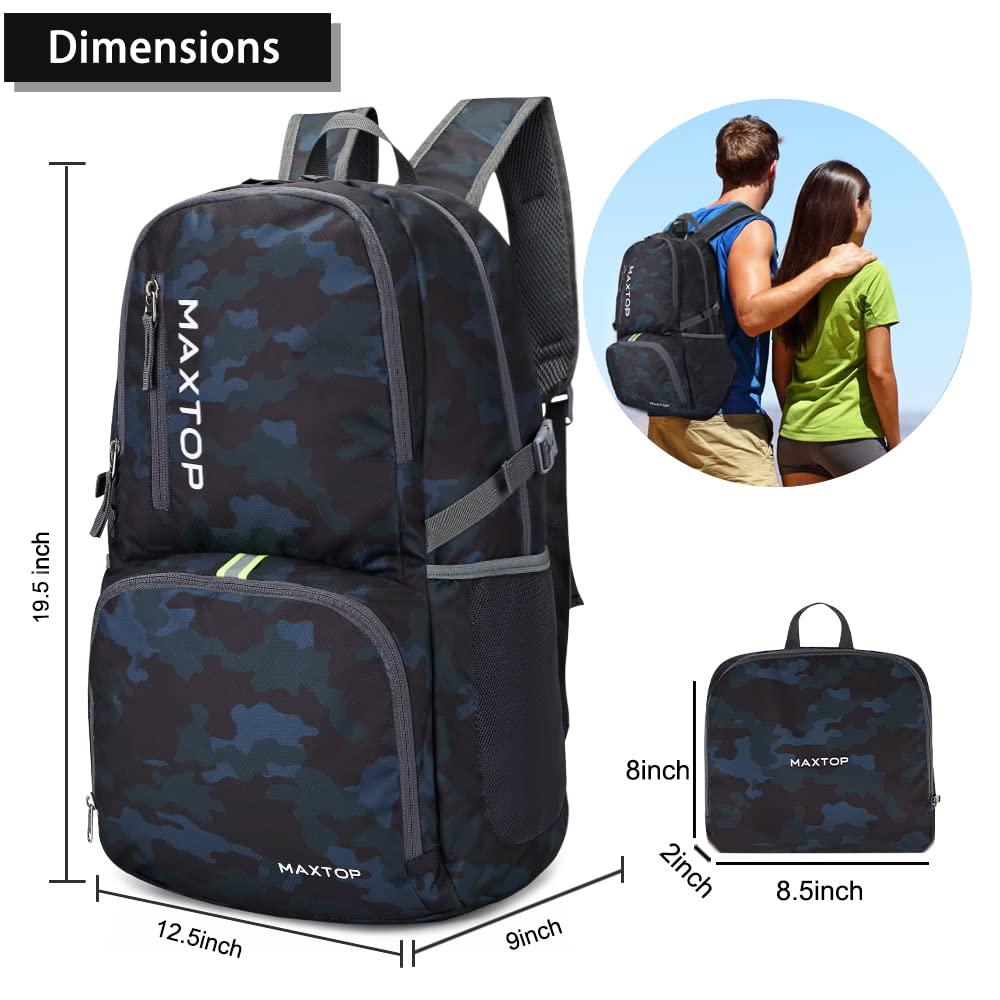 MAXTOP MAXTOP 40/50L Lightweight Packable Backpack for Hiking Traveling Camping Water Resistant Foldable Outdoor Travel Daypack