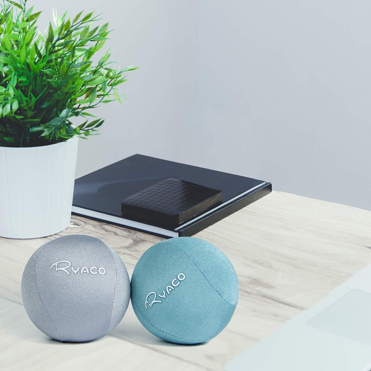 Ryaco Ryaco 2PCS Hand Exercise Gel Stress Balls Set, Soft & Hard Gel Balls Set of 2 for Adults & Kids - Anxiety Relief, Resistance Training, Easy Squeeze, Grip Strength