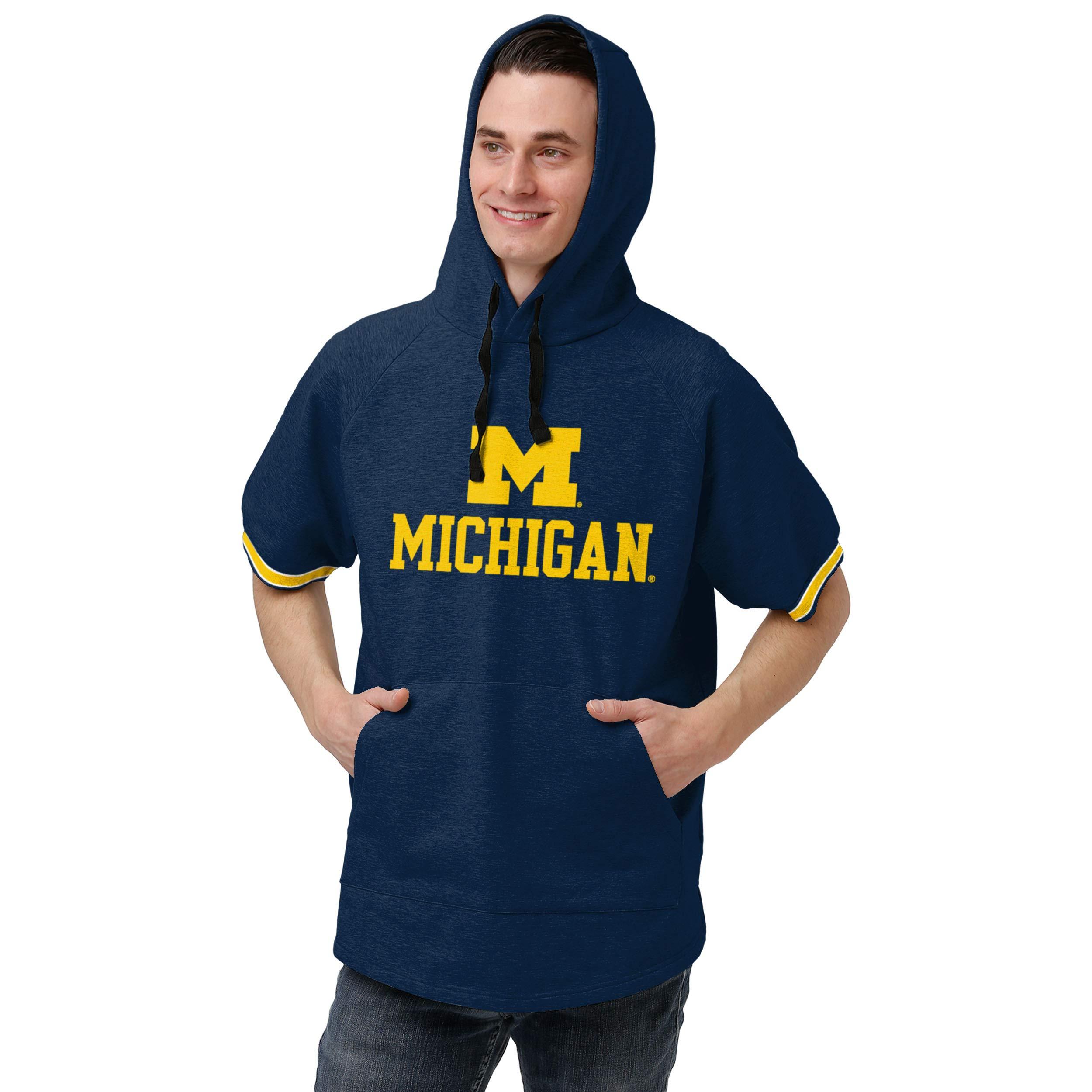 FOCO FOCO Michigan Wolverines NCAA Mens Short Sleeve Hoodie - XL