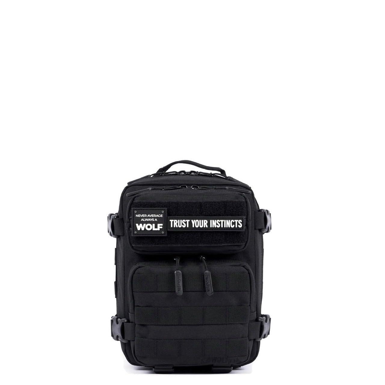 WOLFpak WOLFpak 9L Mini Meal Prep Management Backpack (Alpha Black) Lunch Box, Cooler, Travel, Insulated Bag, Daypack