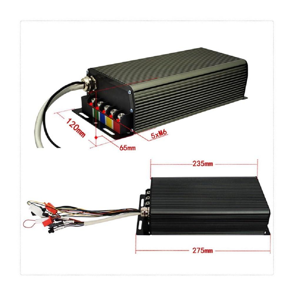 CHAOZHU 48V 60V 72V 3000W-5000W 20/24/26x4.0\" Fat Wheel Ebike Conversion Kits with Intelligent Programmable Sine Wave Controller (26x4.0, Drop Out: 175mm)