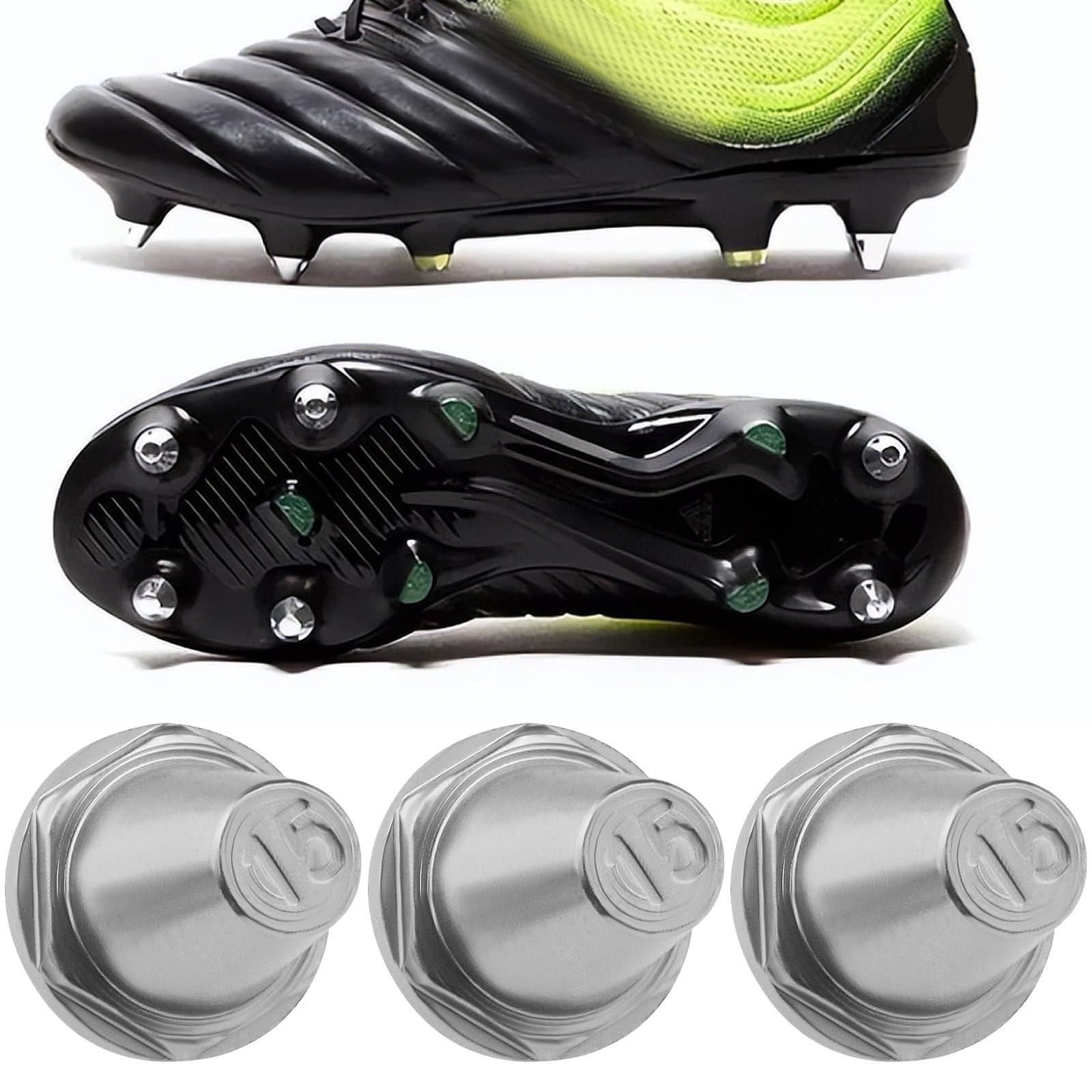 Micro Traders Micro Traders 12Pcs Football Shoe Studs Replacement Compatible with Nike Compatible with Puma Compatible with New Balance Aluminium Alloy Football Studs Set A