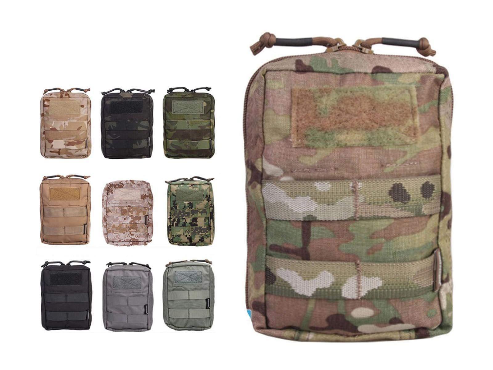 Generic Emerson 18 * 12.5 * 7 cm Utility Pouch Molle Military Pouch (Multicam Tropic), Green,Brown