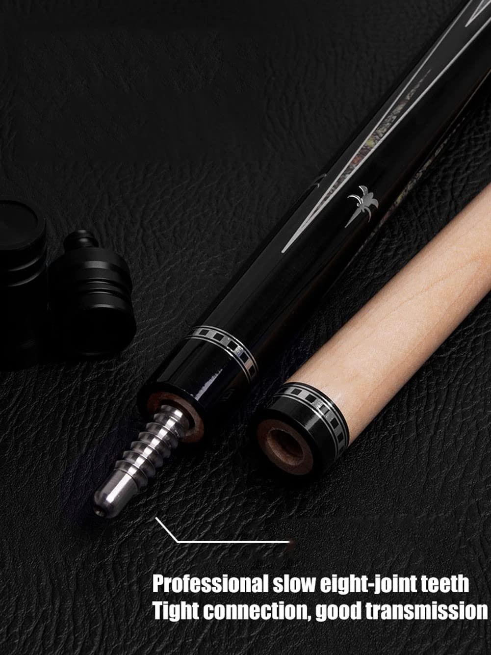 sxysdkjco 57\" Pool Cue 19-19.5Oz, 1/2 Maple Cue Adjustable Snooker Cue and Soft Bag Set for Billiard Players sxysdkjco 230422(Color:A,Size:11.75MM)