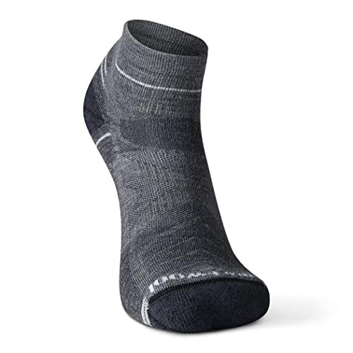 Smartwool Smartwool Men's Hike Light Cushion Merino Wool Ankle Socks, Medium Gray, Small