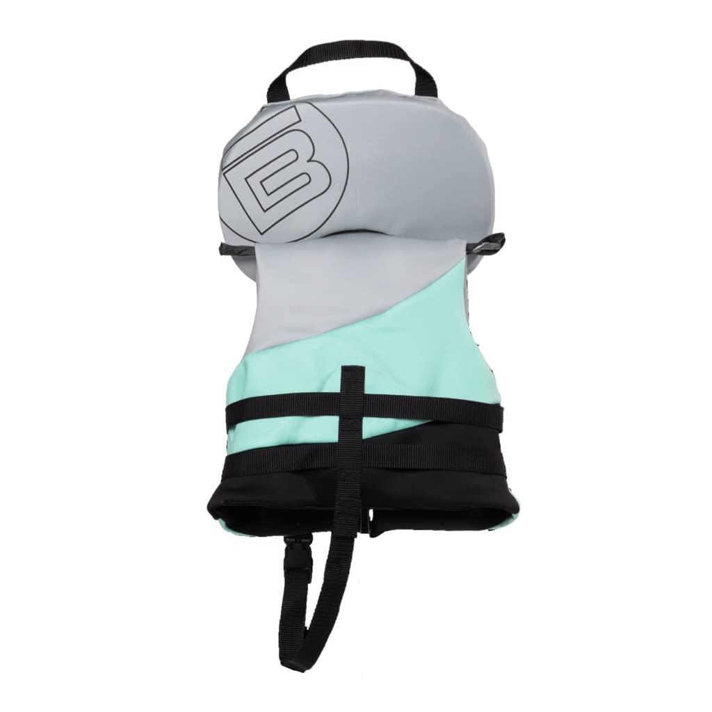 BOTE BOTE Universal Infant Baby Foam PFD 4 Buckle Straps Closure Vest Life Jacket Adjustable Fit for Babies USCG Approved Type II Life Vest fits 0-30 pounds, 0-14 kg