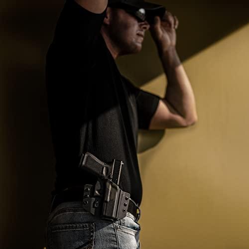 Tulster Tulster OWB Contour Holster in Right Hand fits: CZ P-10 C | Optic Compatible Outside The Waistband Concealed Carry Kydex Holster