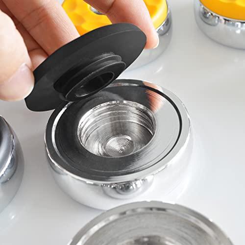 TORPSPORTS TORPSPORTS (Dia.58mm)2-1/4'' Shuffleboard Pucks, Matt surface Set of 8 Orange/Black