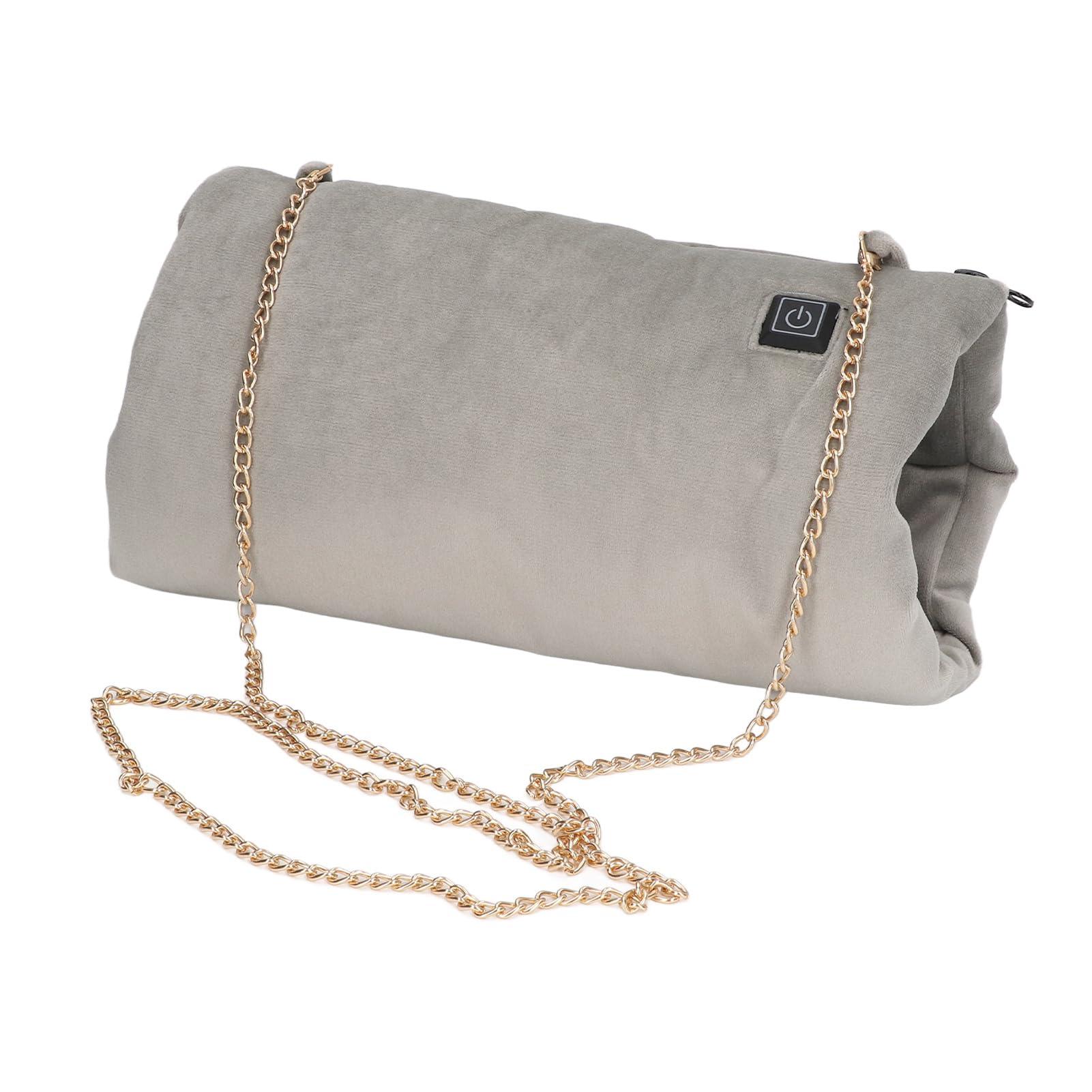 MINGZHE MINGZHE Electric Heating Pad Electric Hand Warmer Pouch Portable Foldable USB Rechargeable Crossbody Grey Electric Heated Hand Warmer Cushion Blanket