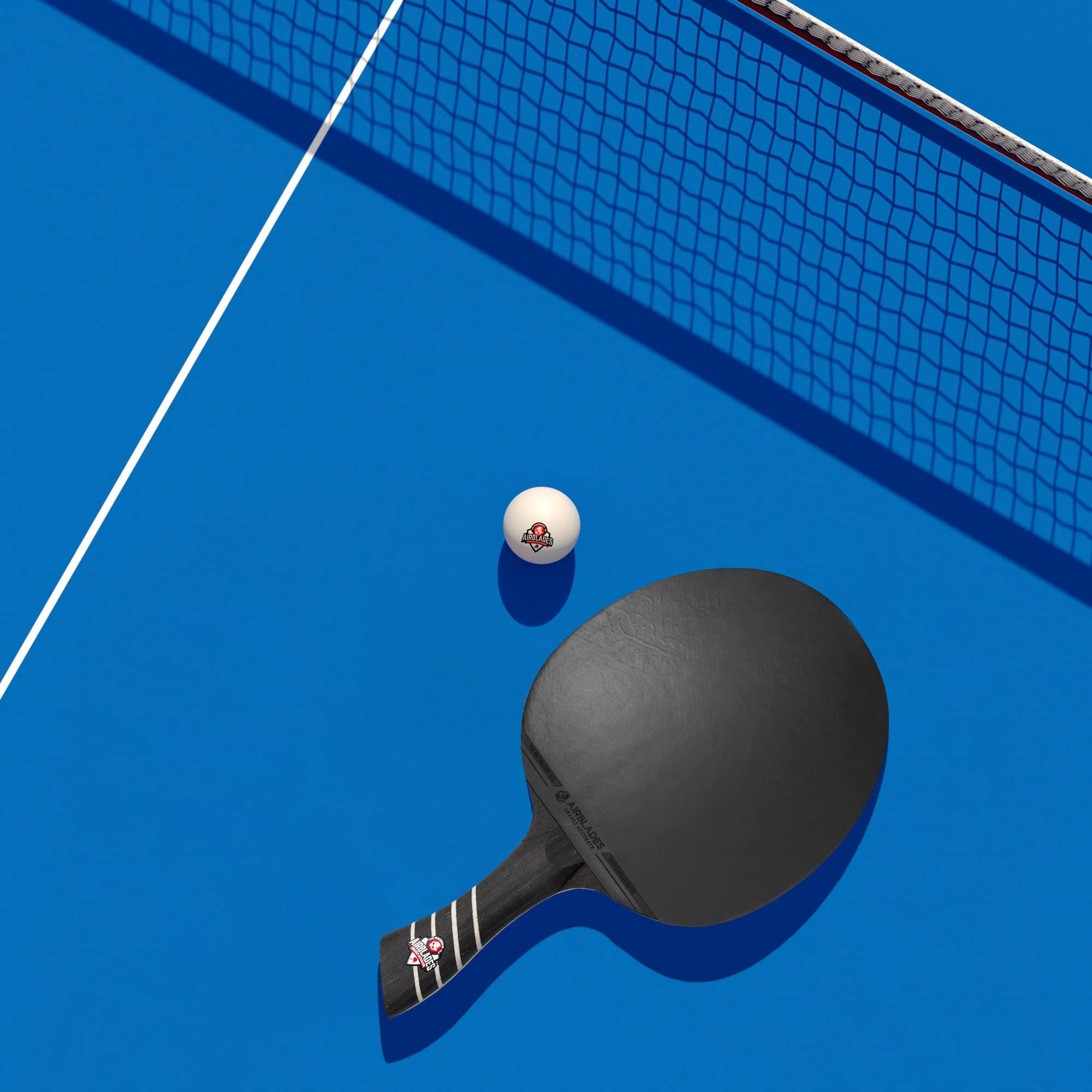 AirBlades AirBlades The Peace Maker ALC - Professional Ping Pong Paddle - Carbon Fiber Table Tennis Racket Producing Maximum Spin & Control for All Levels - Hard Carry Case & Ergonomic Handle.
