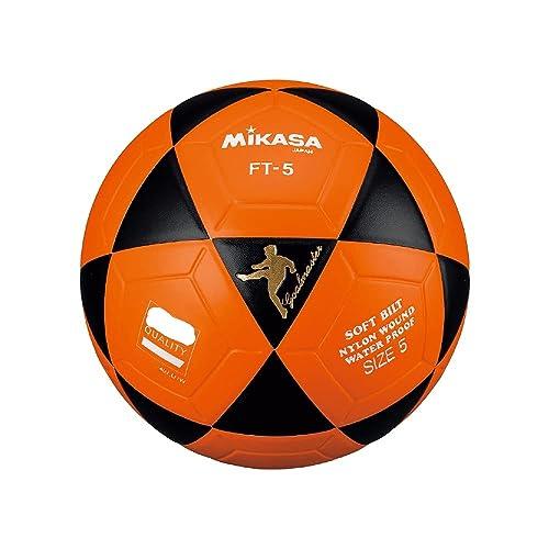 MIKASA MIKASA FT5 Goal Master Soccer, Footvolley Ball Size 5 Black Orange