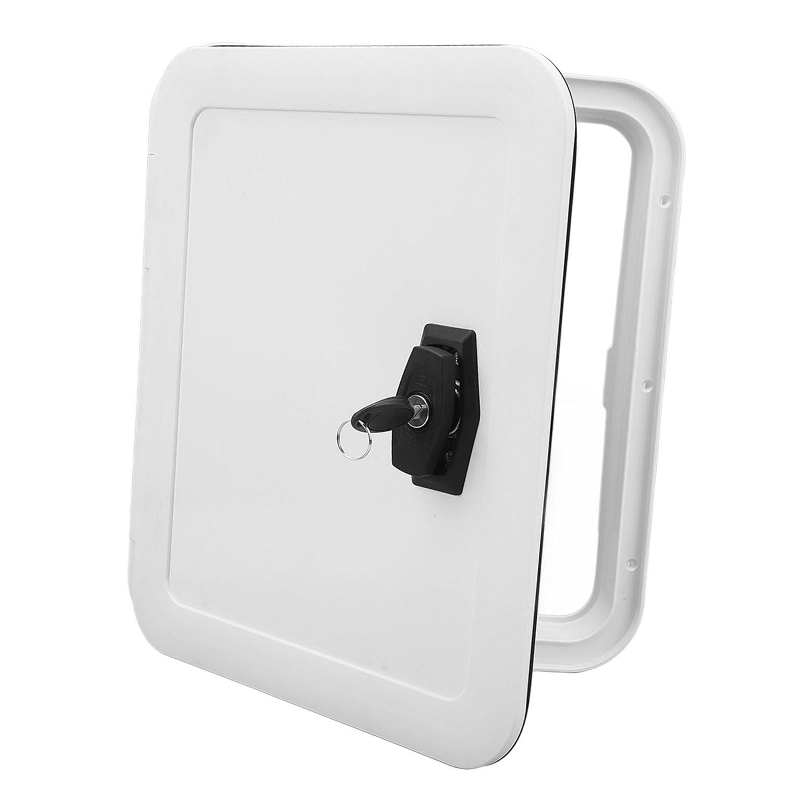 PerGar Boat Hatch, Marine Access Hatch, 297x350mm Boat Hatch Lids, Marine Access Hatch Rounded Boat Deck Hatch Access Storage Compartment Hatch for RV Camper