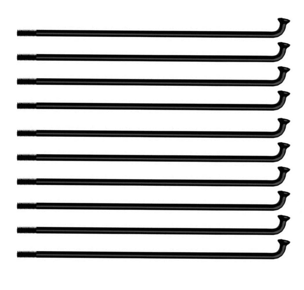 KTKEET KTKEET Bike Spokes 12G Electric Bicycle Spokes 20/40PCS 2.5 mm Diameter Black Carbon Steel 70-262MM Bike Wheel Spokes with Nipple for E-Bike Motorcycle Tricycle (224mm 40pcs)