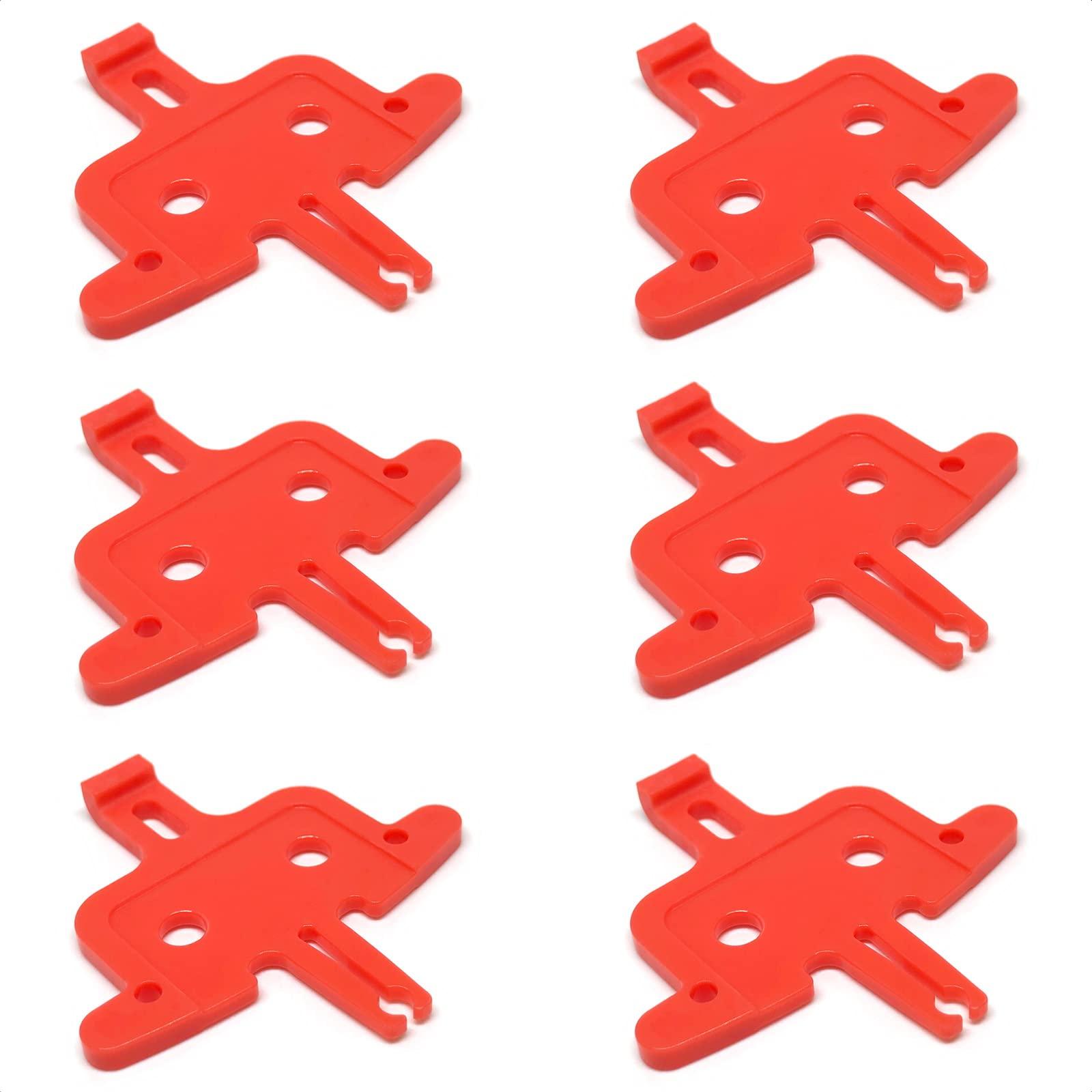 ALEOED ALEOED 6 Pieces Bicycle Brake Pad Spacer Hydraulic Disc Brake Spreader Instert Tool Parts for Shimano Mountain Road Bike MTB