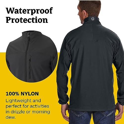 MARMOT MARMOT Men\'s Tempo Jacket, Warm Breathable Water-Resistant Softshell, Black, X-Large