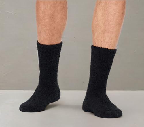 UGG UGG Men's Fincher Ultra Cozy CrewSocks, Black, O/S