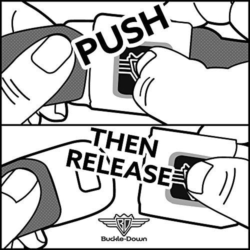 Buckle-Down Dog Collar Seatbelt Buckle Like A Boss White Black 13 to 18 Inches 1.5 Inch Wide