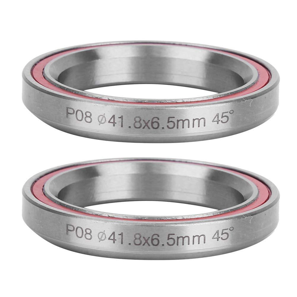 Pilipane Pilipane Heavy Duty Steel Mountain Bikes Bike Double Sealed Bearing Headset Bushings Repair Parts Accessory, 2PCS 41 8MM Bikes Bearing, 2PCS 41 8MM Bikes Bearing, Heavy Duty Steel MounBicycle Bearin