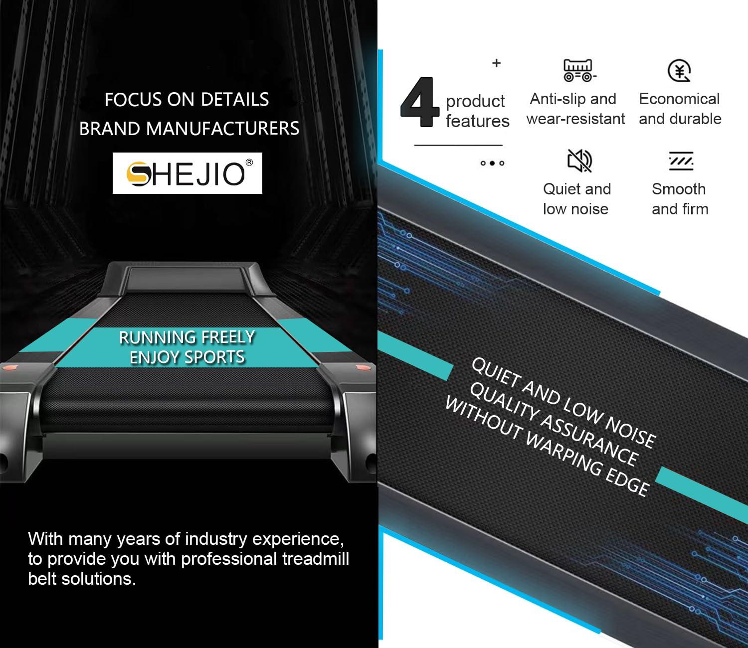 SHEJIO Treadmill (Running Belt) Walking Belt Compatible with NordicTrack T6.1,Model 249950,831.249950,GETL808110,GETL808140