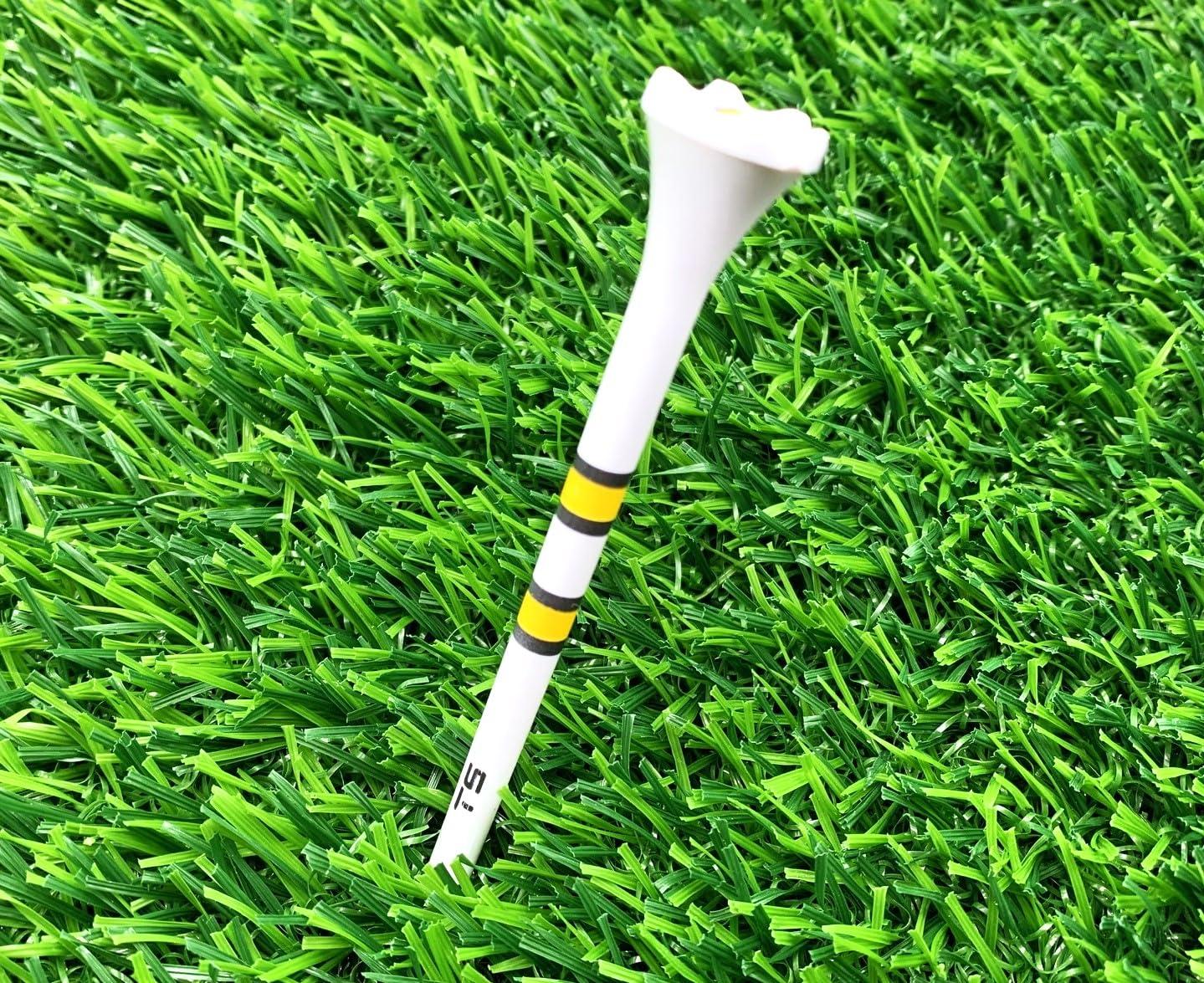 TRUESTRIKE TRUESTRIKE Premium USA Golf Tees 3 1/4 or 2 3/4-100 Plastic Golf Tees in Bulk (Happy Gil, 3 1/4\")
