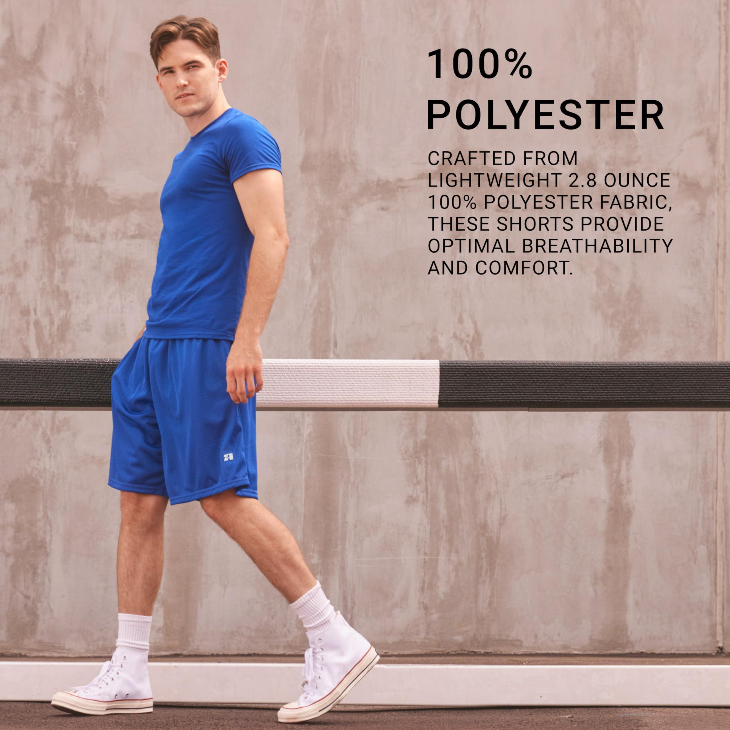 Russell Athletic Russell Athletic Men's Mesh Pocket Short, Navy, X-Large