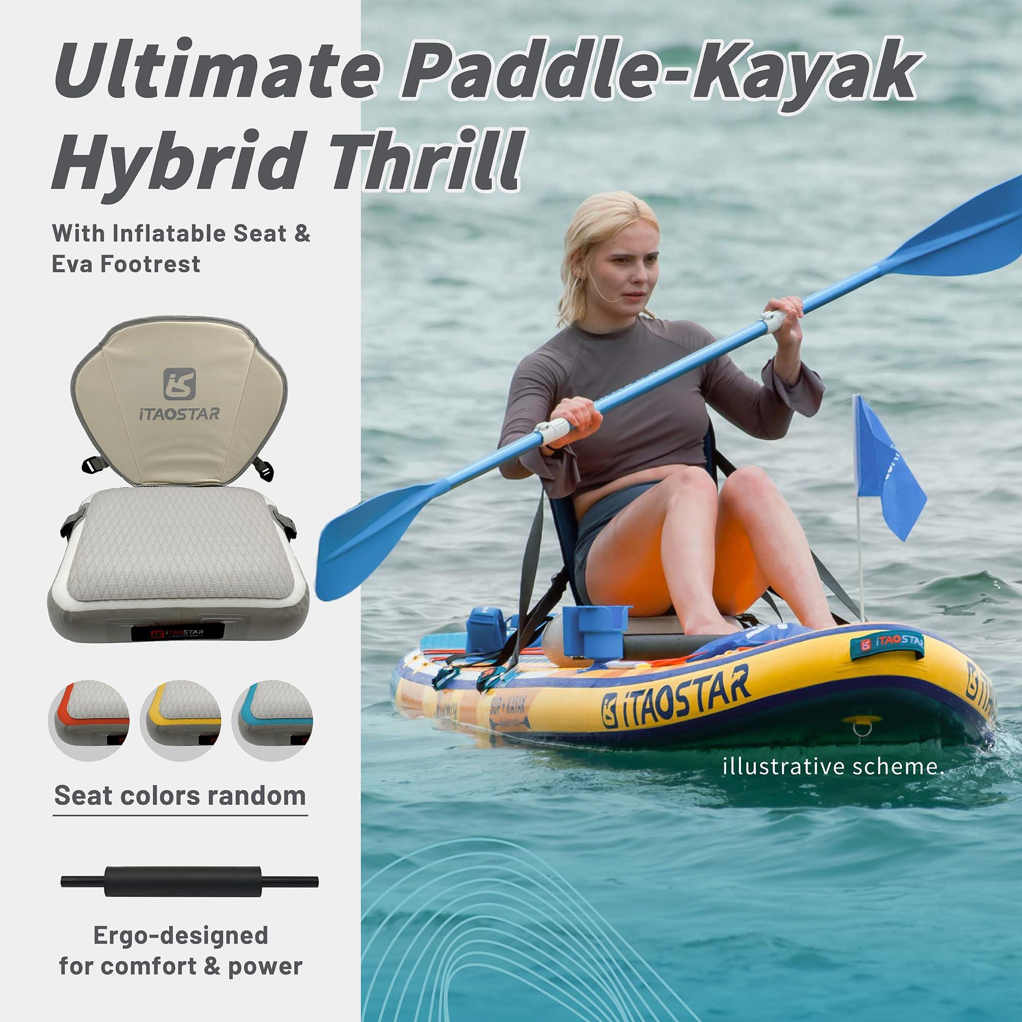 iTAOSTAR iTAOSTAR D03E 34\" Extra Wide Paddle Board for Better Balance, Inflatable Stand Up Paddle Board with Kayak Seat, Inflatable Paddle Boards for Adults of All Skill Levels with Premium SUP Accessories